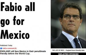 英格蘭再敲定世界杯熱身賽 5月底將對戰墨西哥