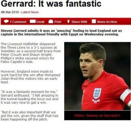 <b>杰拉德享受至高榮譽 逆轉埃及可嚇怕阿爾及利亞</b>