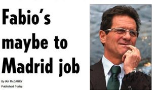 卡佩羅今夏或離開三獅 世界杯后再次執教皇馬？