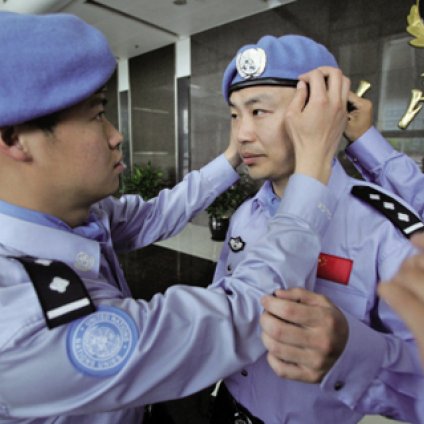 我市8名“藍(lán)盔”赴非洲維和(圖),溫州 警官 非洲利比