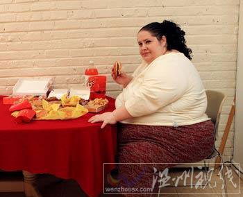 女子暴飲暴食增肥只為做全球最胖人