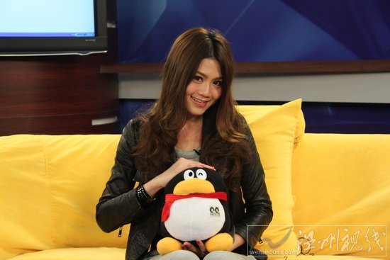 宅男女神周秀娜做客騰訊 不介意被稱是“嫩模”