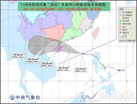 “洛坦”將在海南三亞到廣東陽江一帶沿海登陸