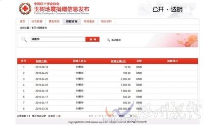 紅會捐贈信息平臺引五大質疑