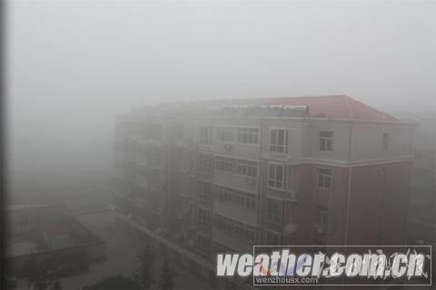 河北中部大霧籠罩