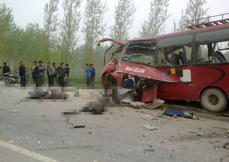 安徽蕭縣車禍現(xiàn)場