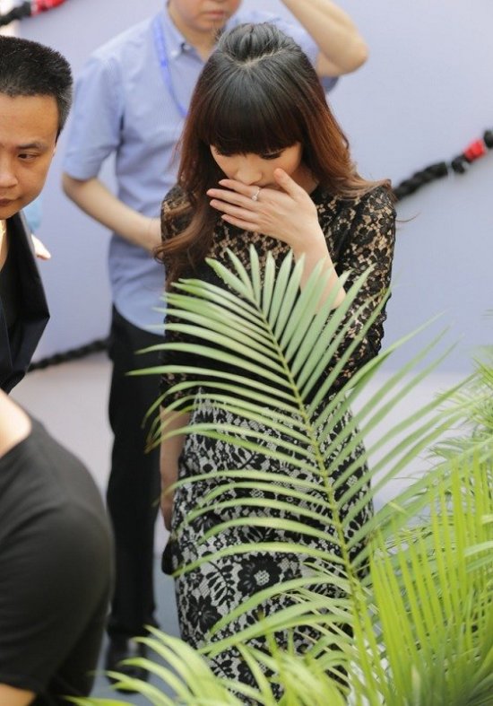 柳巖現身上海美博會