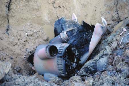 “神九”逃逸塔殘骸