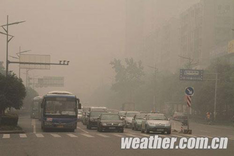 湖北東部霧霾天氣將持續