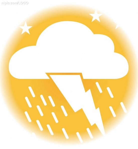 天氣預(yù)報(bào)雷陣雨標(biāo)志