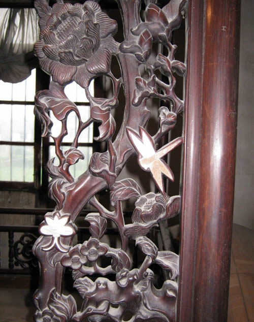 楠溪大床是楠溪江特色的藝術珍品