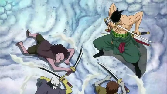 海賊王560集 路飛vs霍迪 路飛使用新招蛇銃