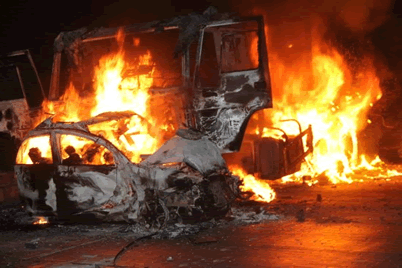 京港澳高速車禍現(xiàn)場圖片 10.5京港澳高速慘烈車禍造