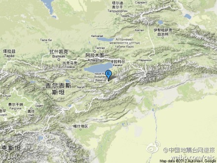 2012年11月28日吉爾吉斯斯坦發(fā)生4.0級(jí)地震