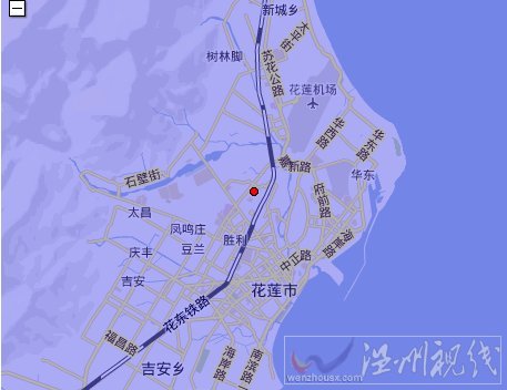 中國地震臺網(wǎng)測定花蓮縣4.8級地震