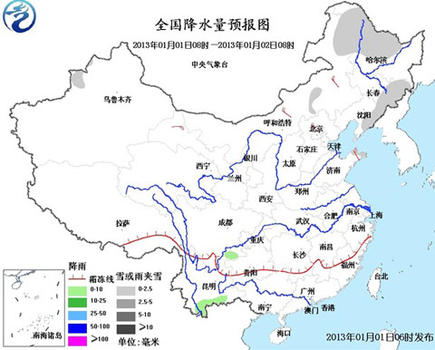 我國大部再迎雨雪