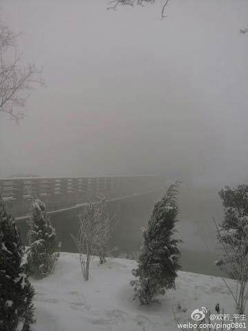 霧霾天氣持續(xù) 室外能見度非常差