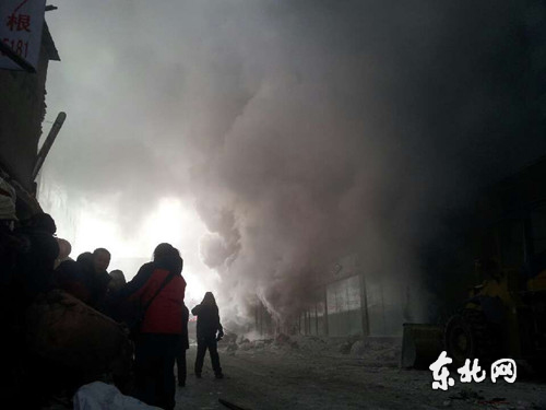 哈爾濱服裝城著火