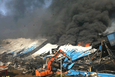 杭州友成機工大火 