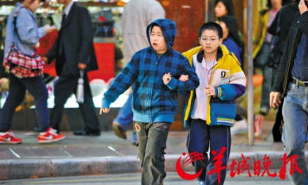 冷空氣南下 廣州一日之間氣溫“大變臉”