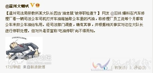 溫州大隊(duì)長(zhǎng)成油耗子