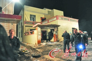 湛江爆炸案現場