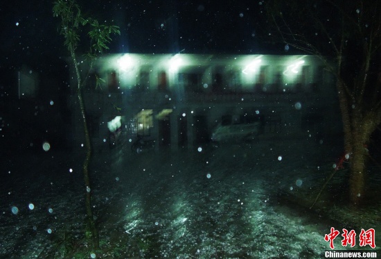 貴州貴定縣冰雹