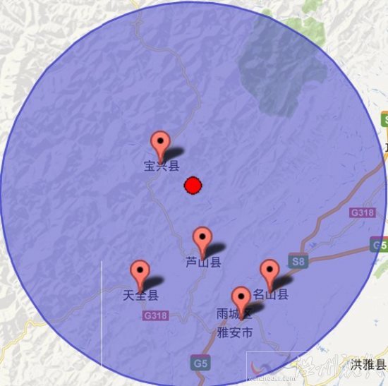 四川雅安市蘆山縣地震 寶興縣地震:今天寶興蘆山交界3.2級(jí)余震