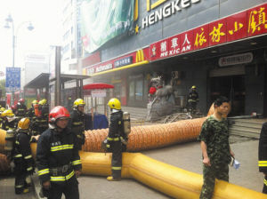 長春市依林小鎮(zhèn)著火