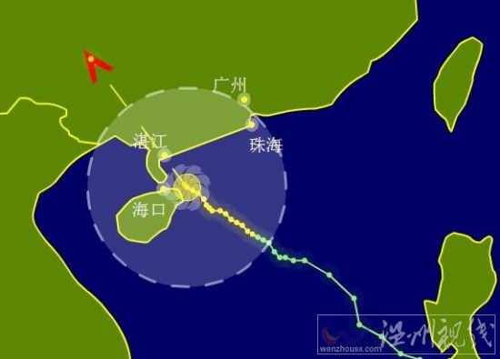 2013年7月2日6號臺風溫比亞廣東登陸