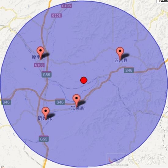 山西省忻州地震和原平市交界地震