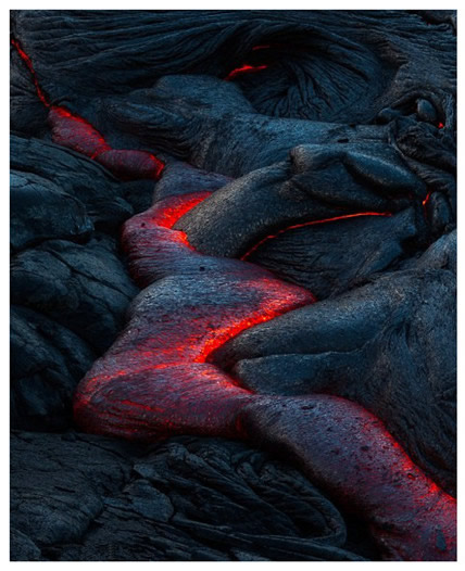 美國攝影師拍攝夏威夷基拉韋亞火山噴發(fā)