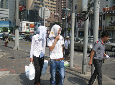 上海未來三天“高燒”不退 徐家匯最高氣溫40.6℃