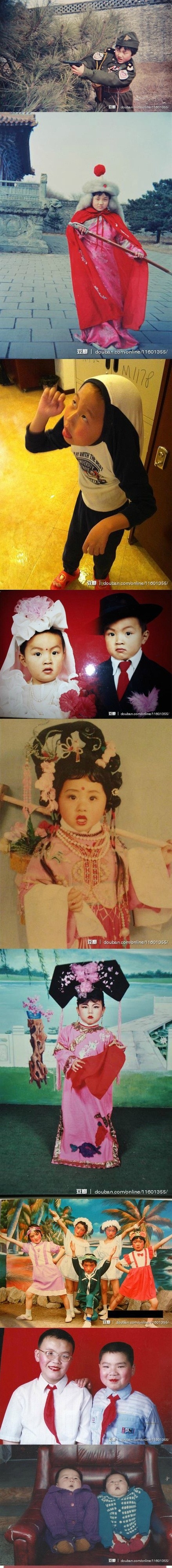 那些讓人笑爆的80后童年照 奇葩造型顛覆你的審美觀