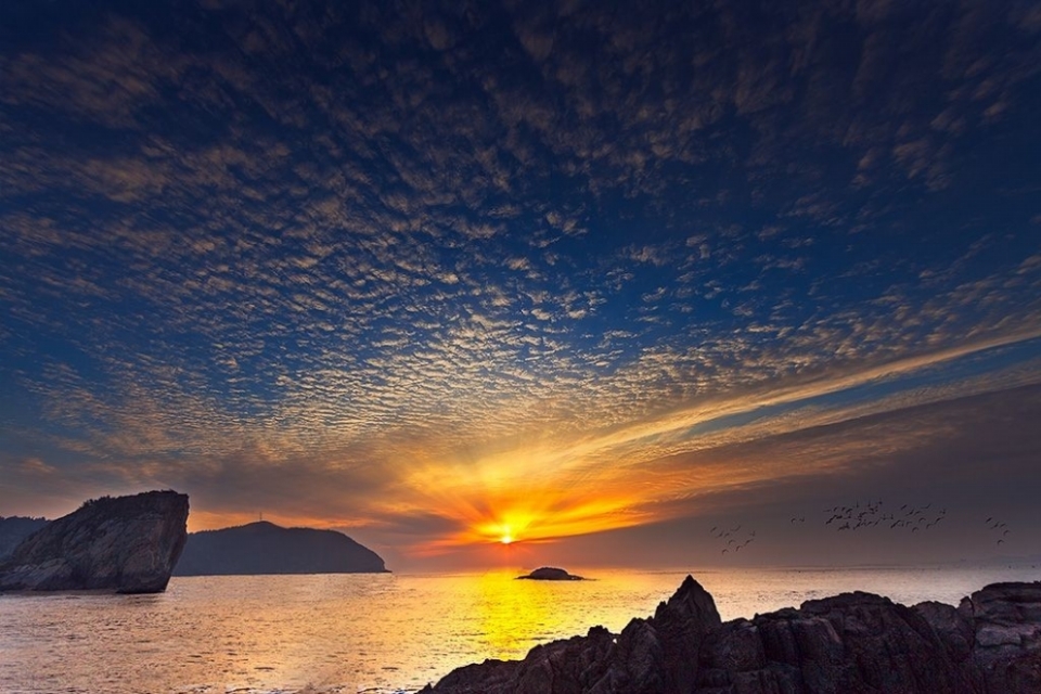 洞頭風光攝影作品 攝影師小億拍攝的洞頭晚霞風景圖片