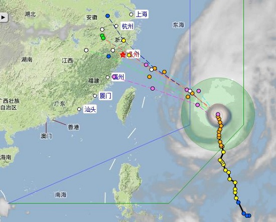 強臺風菲特路徑