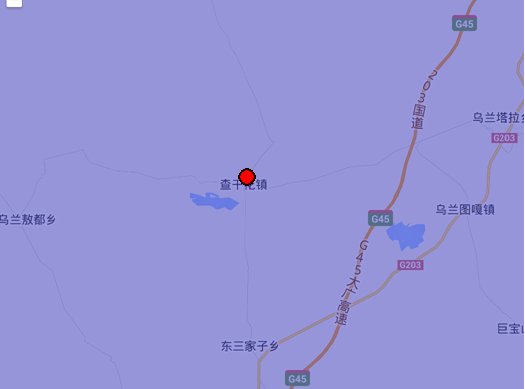 吉林松原地震震中松原市乾安縣查干花鎮(zhèn)