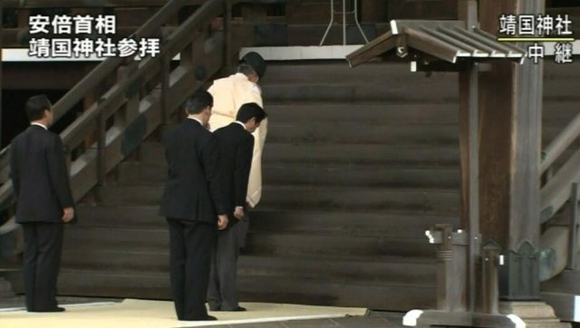 安倍晉三拜鬼,2013年12月26日安倍晉三參拜靖國神社