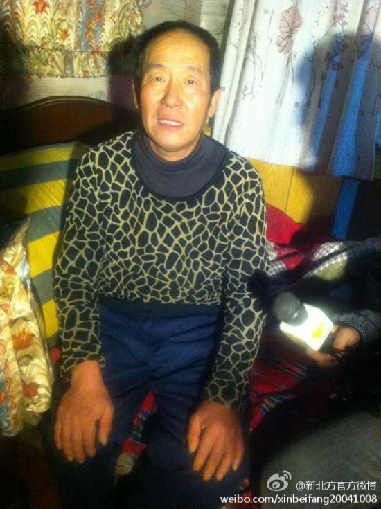 沈陽大爺雪中被撞倒不訛人