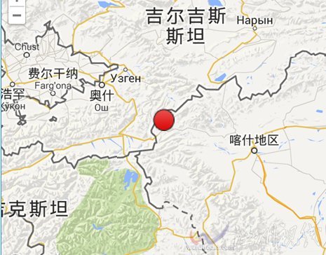 2014年1月4日新疆烏恰縣發(fā)生2.9級(jí)有感地震