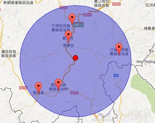 云南西雙版納景洪地震