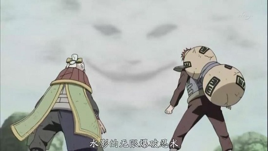 我愛羅vs二代水影 火影忍者522集我愛羅打敗水影