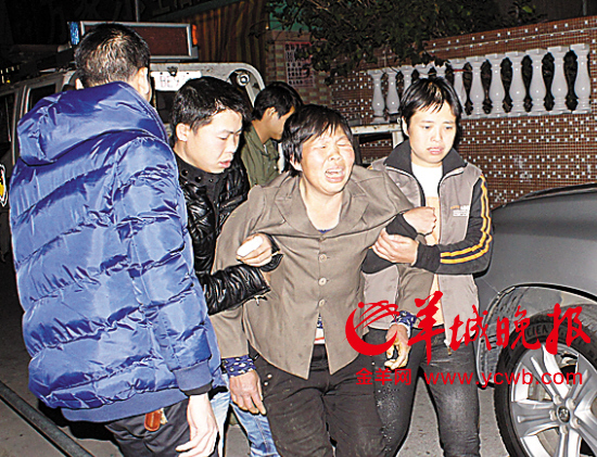 女孩家屬悲痛欲絕