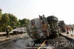 紹興高速車禍 2月1日杭州杭甬高速公路槽罐車側翻事