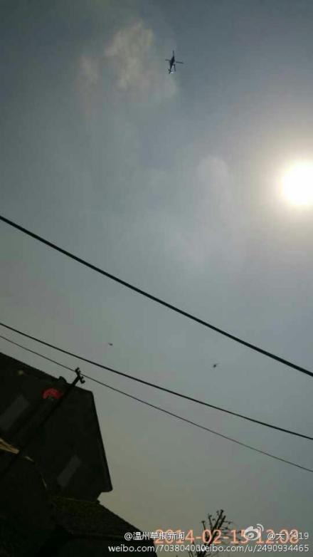 上塘天上出現多架直升機