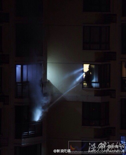 小區居民樓發生火災