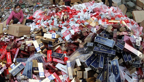 許昌2013年查獲8萬條假煙 假煙被用來發(fā)電