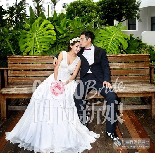 嚴寬杜若溪結婚照