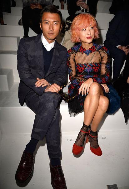 謝霆鋒巴黎看秀