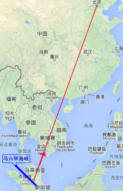 馬六甲海峽地圖